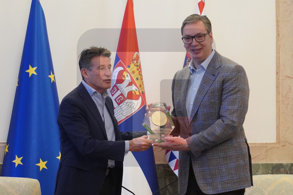 Vučić se sastao sa predsednikom Svetske atletske federacije i predsednikom Evropske atletske federacije