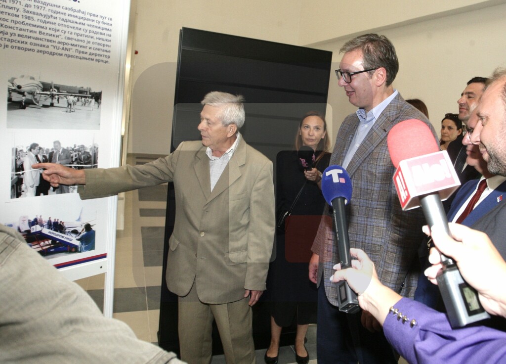 Vučić na otvaranju nove terminalne zgrade aerodroma "Konstantin Veliki" u Nišu