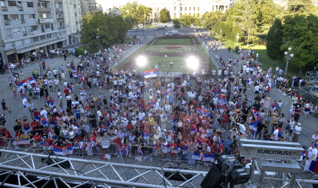 Atmosfera u Beogradu pre dočeka osvajača olimpijskih medalja