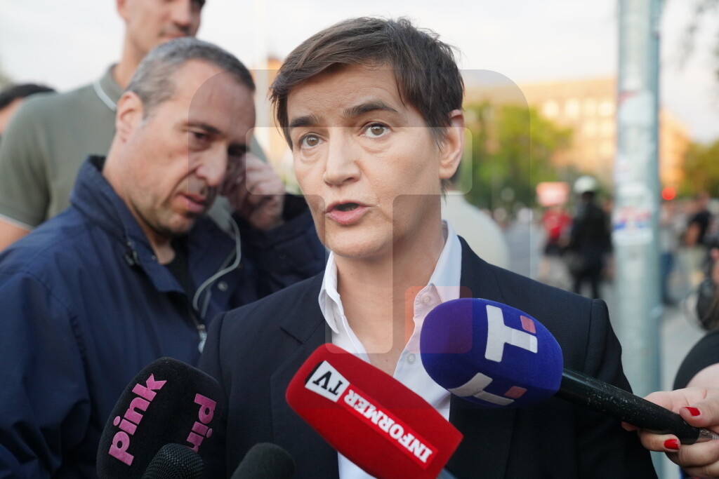 Brnabić: Videli ste danas dve Srbije, jedna je za nasilje, druga nije