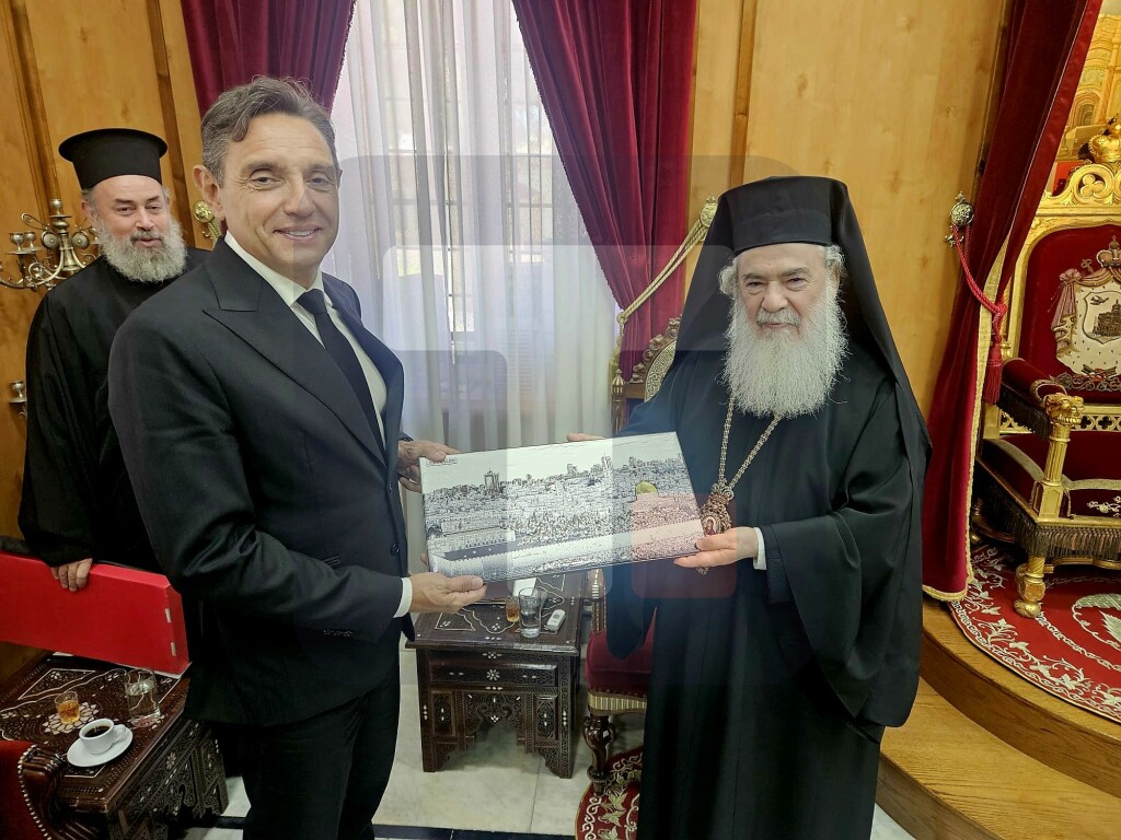 Vulin se sastao sa patrijarhom jerusalimskim Teofilom III