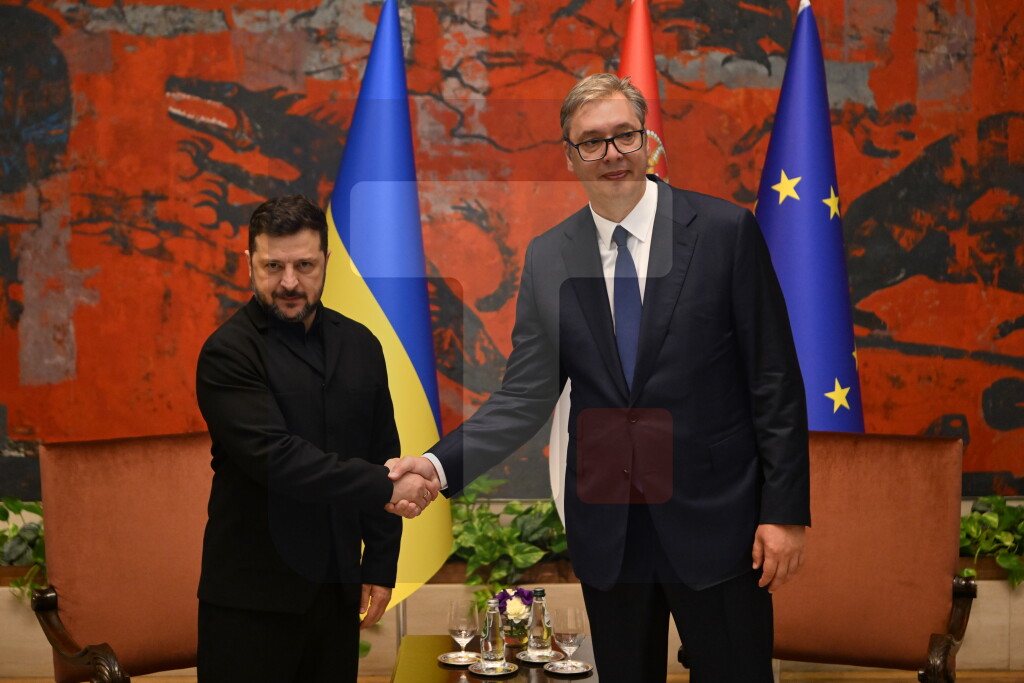 Počeo sastanak Vučića i Zelenskog u Palati Srbija