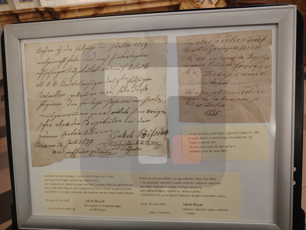U crkvi na zapadu Slovenije otkrivena dva rukopisa iz 19 veka