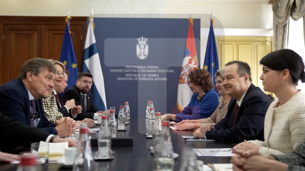 Sastanak Dačića sa predsednikom Spoljnopolitičkog odbora Parlamenta Republike Finske Kimom Kiljunenom