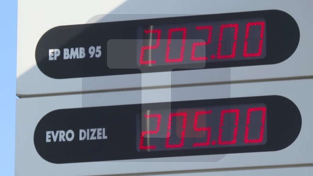 Do 10. maja benzin 202 dinara, a dizel za dinar jeftiniji 205 din/l