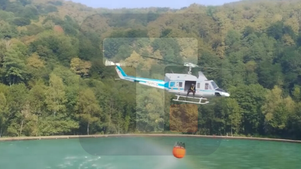 MUP: Naši helikopteri značajno pomogli lokalizovanu požara na Sutjesci i Tjentištu