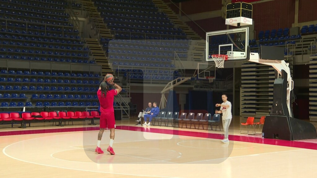 Trening KK Crvena zvezda uoči utakmice protiv Hapoela u Evroligi