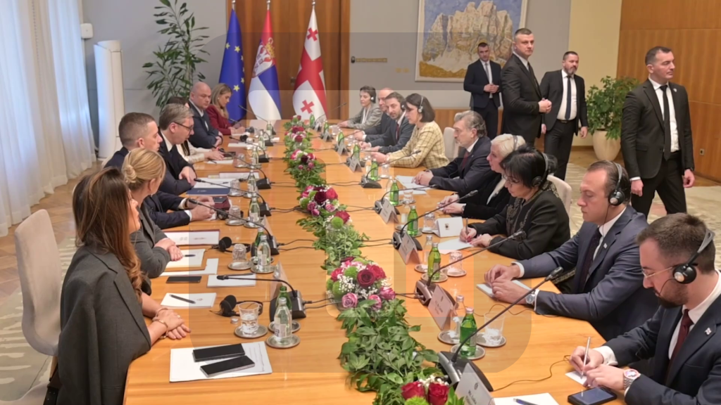 Sastanak delegacija Srbije i Gruzije u Palati Srbija