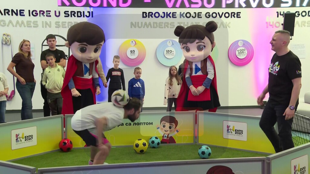 Maskote Rastko i Milica predstavljene uživo u Ekspo Plejgraundu na Beogradskom sajmu