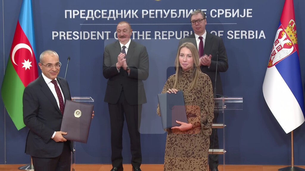 Ceremonija razmene potpisanih bilateralnih dokumenata između Republike Srbije i azarbejdžana