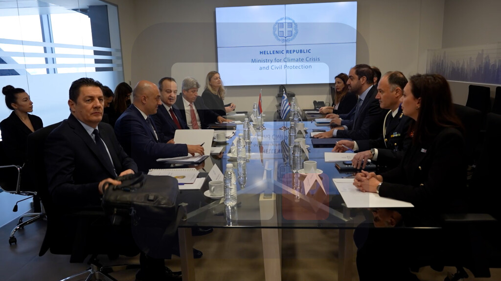 Sastanak Dačića sa ministrom za klimatske promene i civilnu zaštitu Republike Grčke Janisom Kefalojanisom