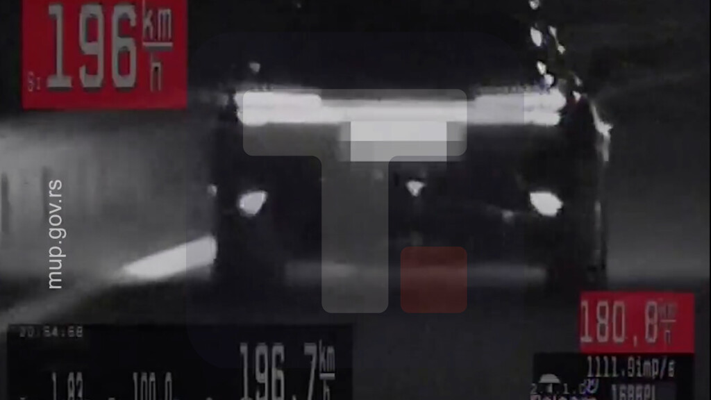 MUP: Vozač isključen iz saobraćaja u Surčinu zbog prekoračenja brzine, vozio 196 km/h