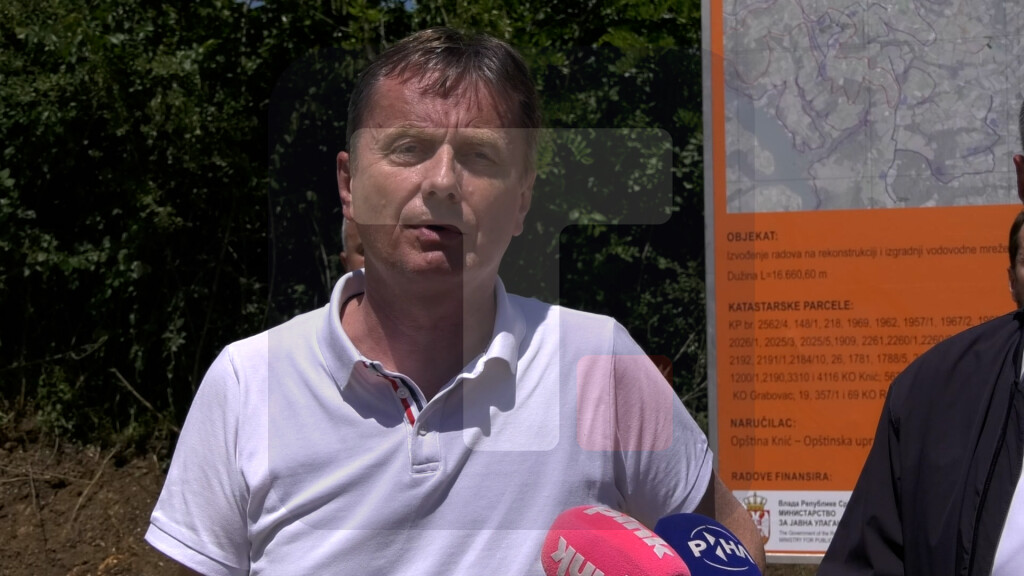Glišić: Država ulaže 478 miliona dinara u vodovodne mreže u Rači i Kniću