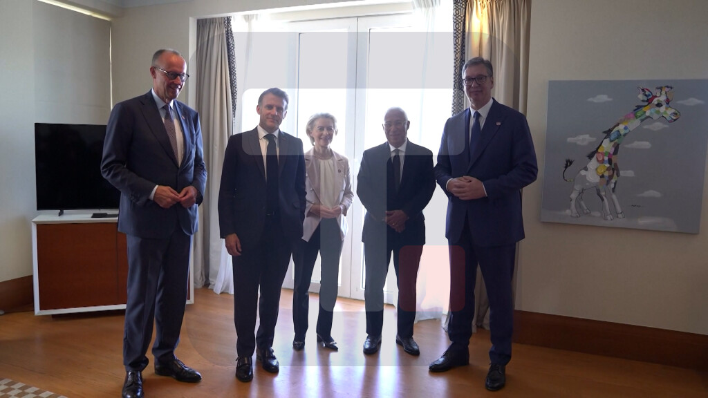 Vučić na zajedničkom sastanku sa Fon der Lajen, Koštom, Makronom i Mercom u Tivtu