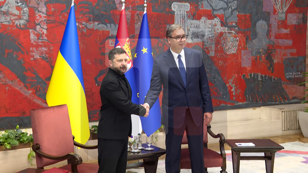 Počeo sastanak Vučića i Zelenskog u Palati Srbija