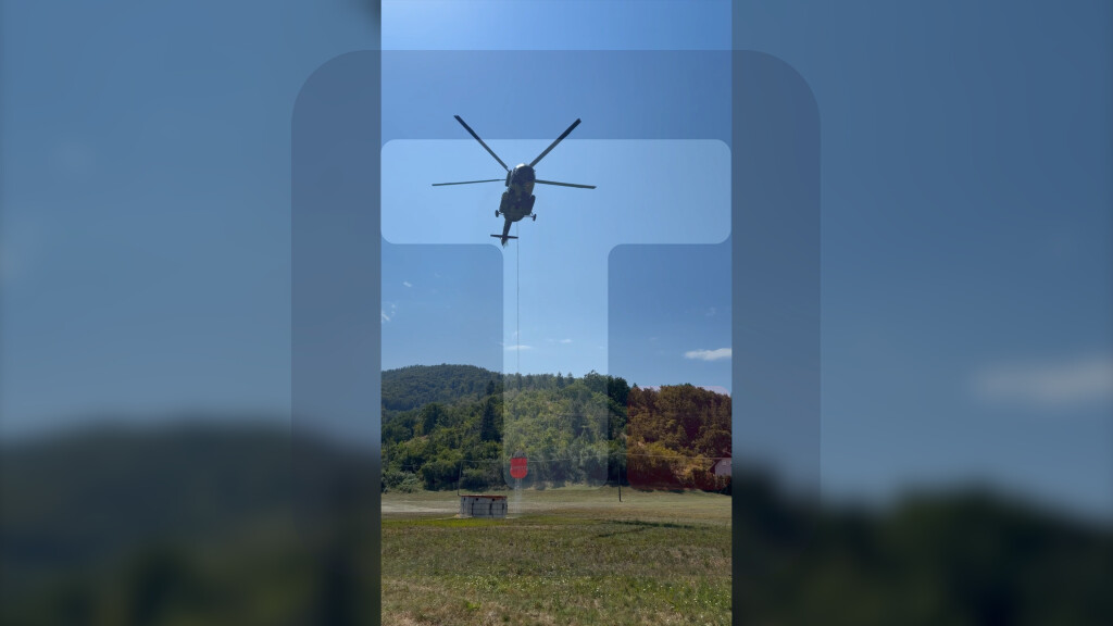 Helikopter Mi-17 Vojske Srbije angažovan na gašenju požara na planini Stolovi