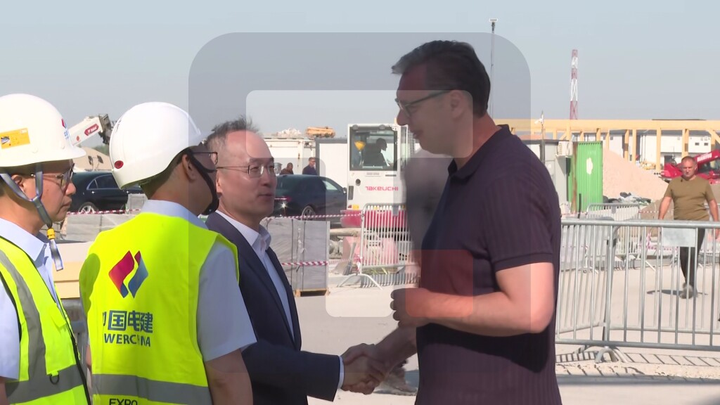 Vučić sa Li Mingom obilazi gradilište Ekspa u Surčinu