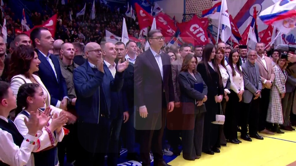 Aleksandar Vučić na SNS mitingu u Aranđelovcu