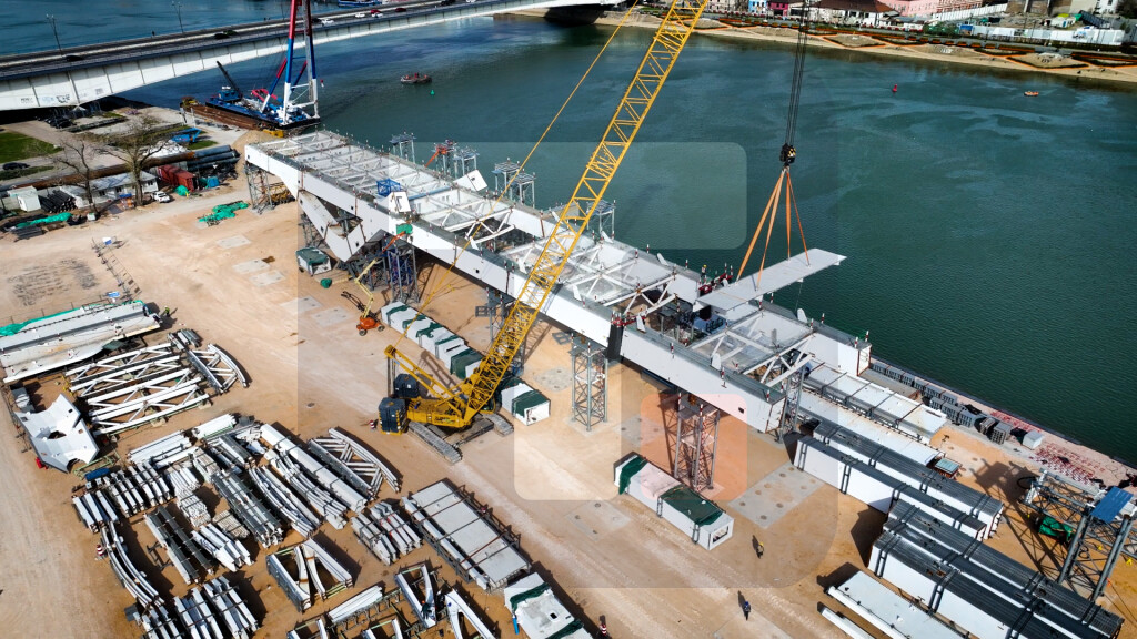 Gradilište novog Savskog mosta