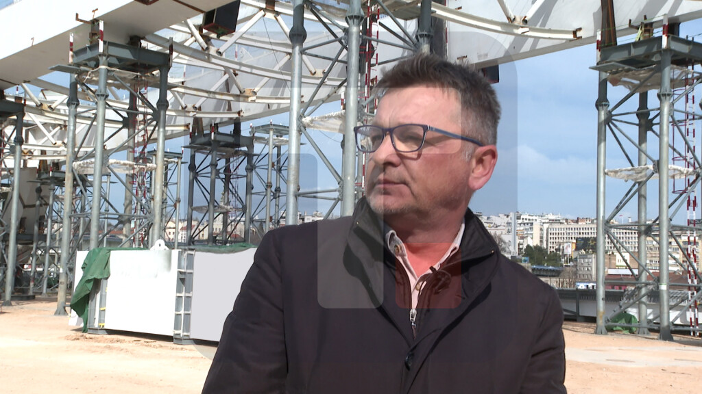 Nikolić: Montirano trenutno 16 metara donjeg stroja mosta