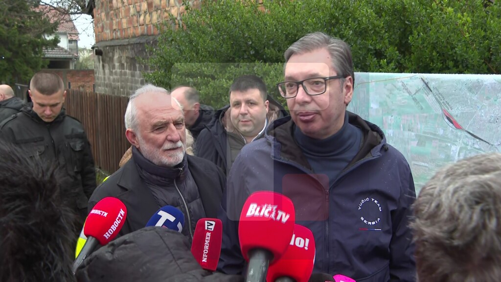 Vučić obilazi radove na gradnji pruge od grada do Ekspa i Nacionalnog stadiona