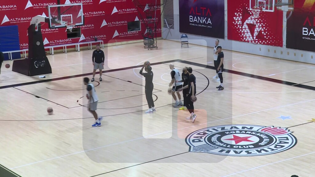 Trening KK Partizan uoči derbija u Evroligi protiv Crvene zvezde