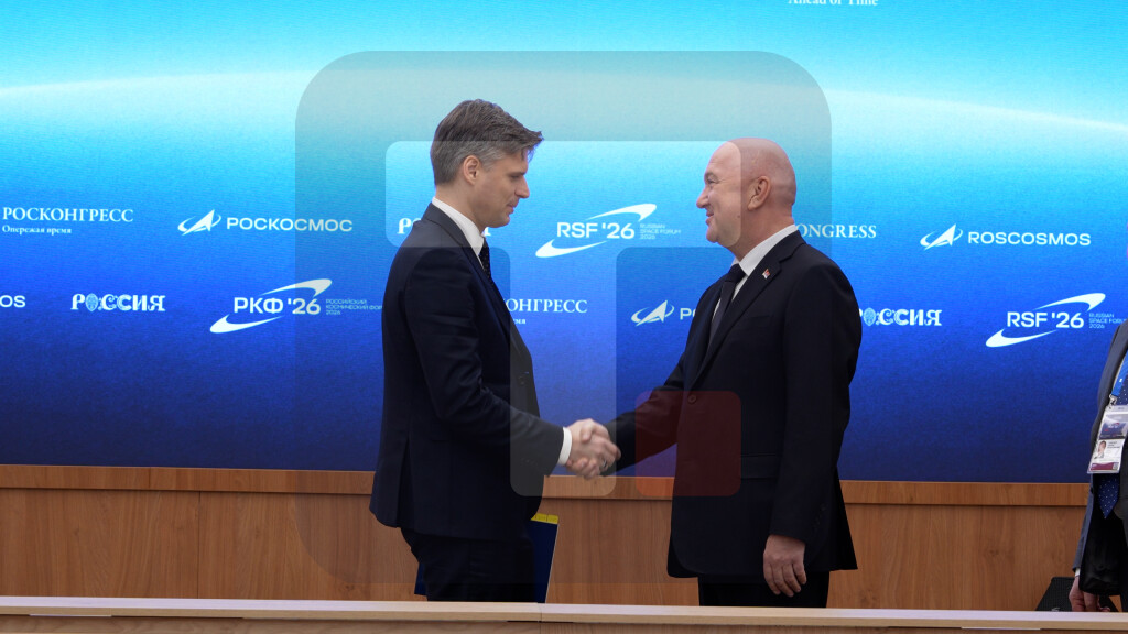 Popović na sastanku sa direktorom Roskosmosa Dmitrijem Bakanovim