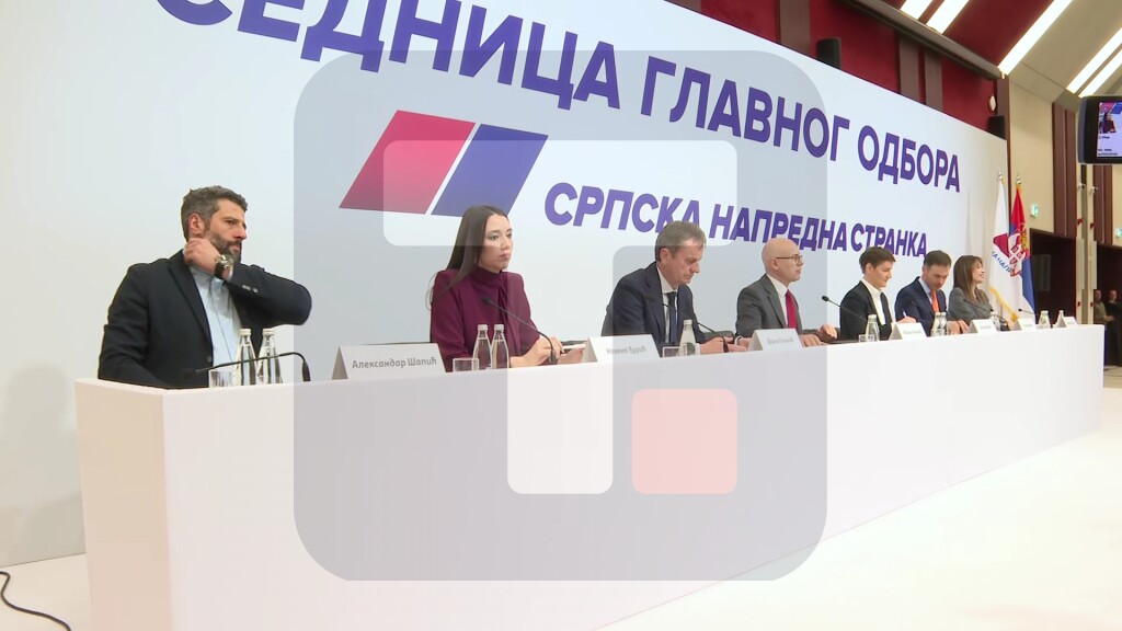 Sednica Glavnog odbora SNS, prisustvuju Vučević, Brnabić, Mali, Glišić