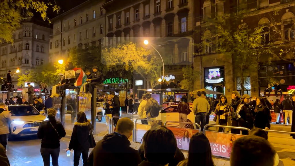 Proslava pristalica Mađara na ulicama Budimpešte