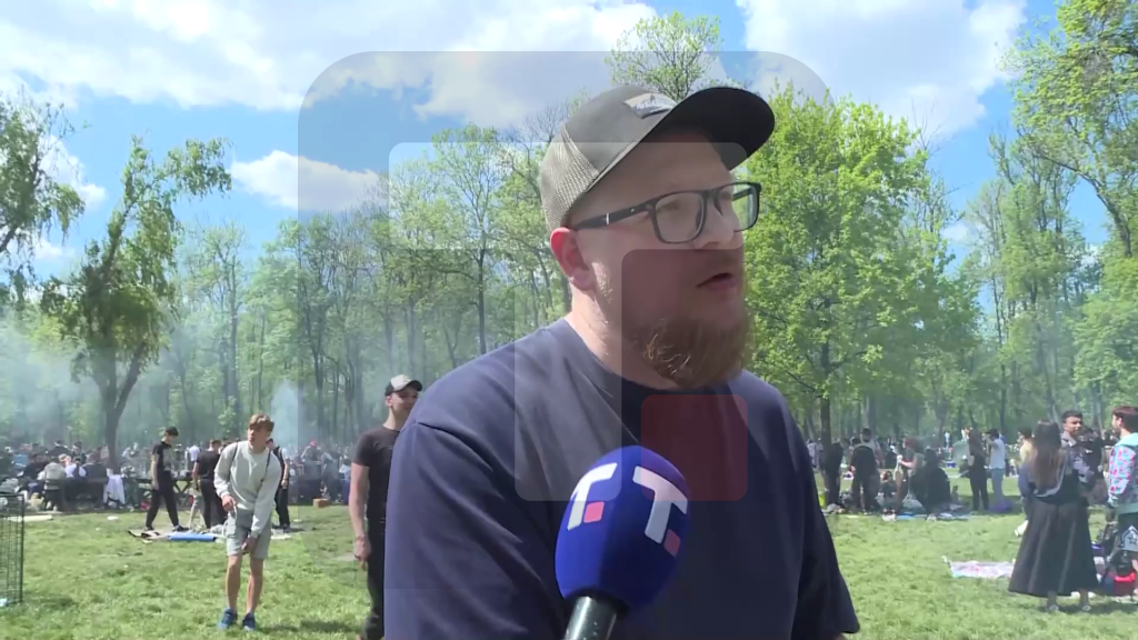 Posetioci na Adi Ciganliji o prazniku