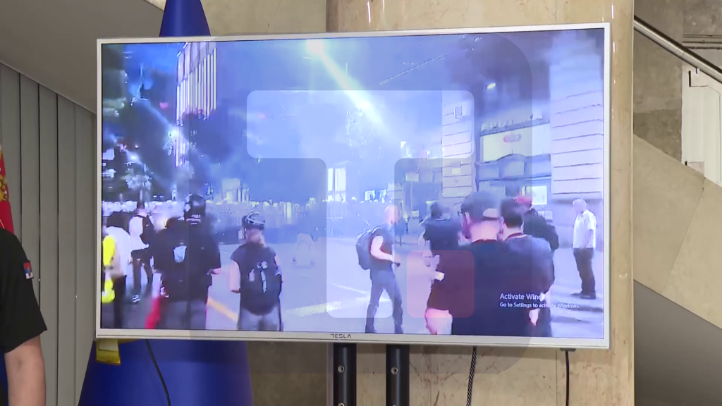 Snimci prikazani na konferenciji za medije MUP-a