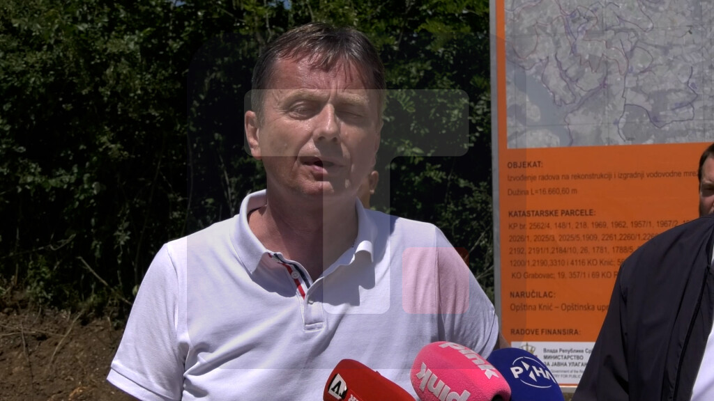 Glišić: Nakon vodovodne mreže, nastavljamo da rešavamo ostale probleme građana Knića