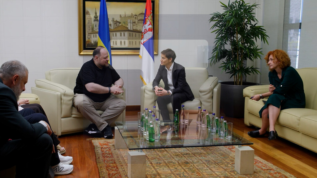 Predsednik Vrhovne rade Ukrajine Stefančuk stigao u Beograd, dočekala ga Brnabić