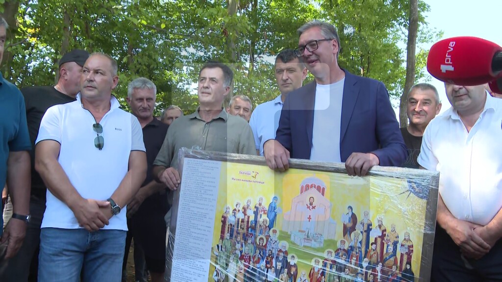 Vučić obilazi radove na putu Kaona-Luke u opštini Lučani